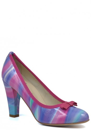 Итальянские женские туфли Zona Centro 6510 розовый голубой