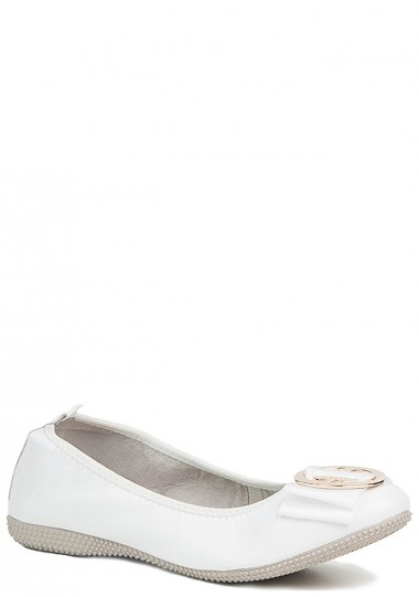 Итальянские женские балетки La Ballerina 20010 белый