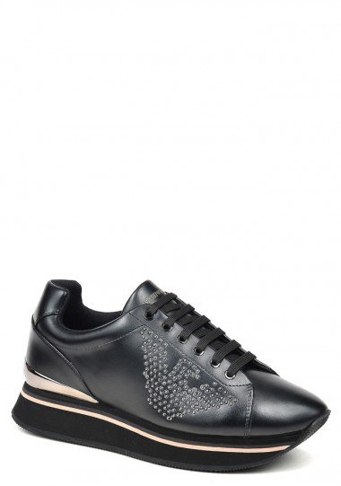 Итальянские женские спорт Emporio Armani X3X055XM065 черные