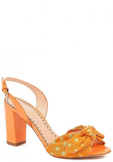 Итальянские женские босоножки Moschino 16508 оранжевый