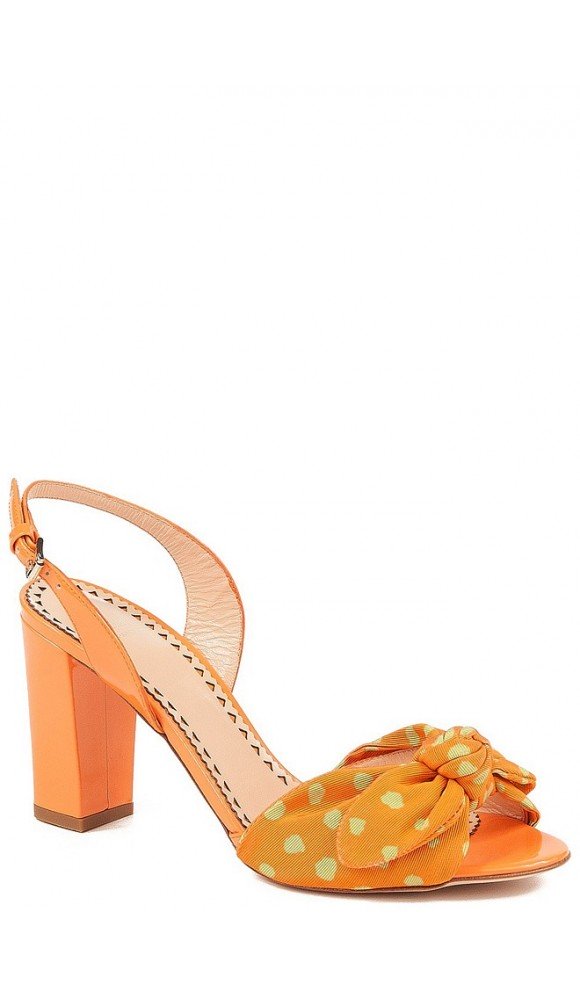Итальянские босоножки Moschino 16508 оранжевый